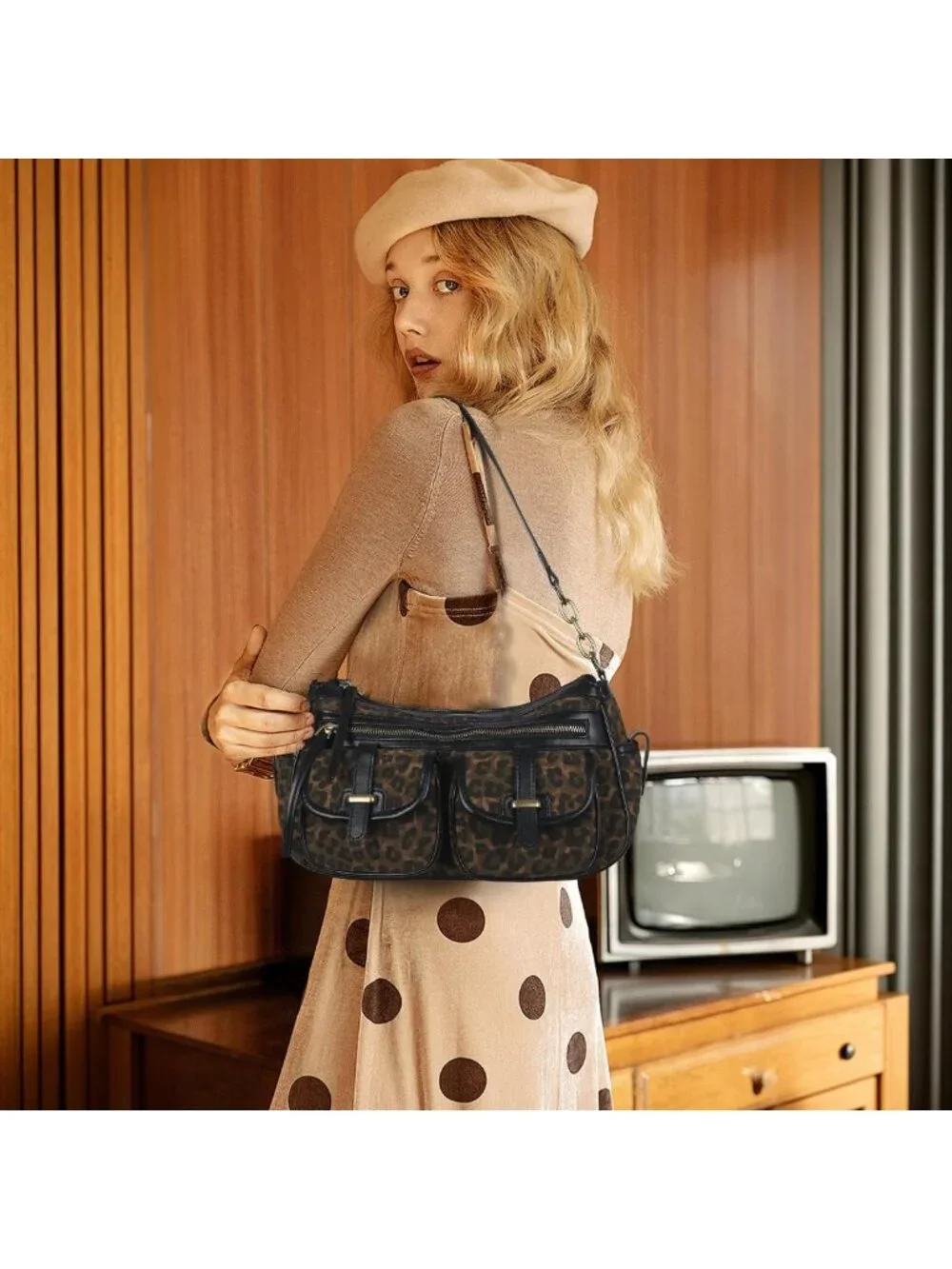 Stylish Multi-Pocket Hobo Bag for Women | Soft Vegan Leather Crossbody Handbag